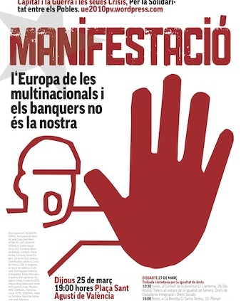 València - l’Europa de les mulinacionals i els banquers no és la nostra