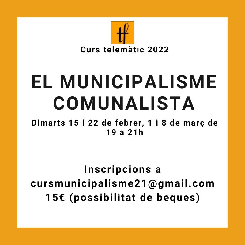 Curs Municipalisme Comunalista 2022
